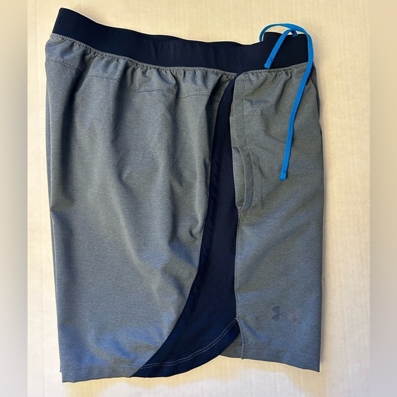 Under Armour lined fitted mens Heat Gear athletic shorts w/hand pocketsSz-XL. W4 - Picture 8 of 12